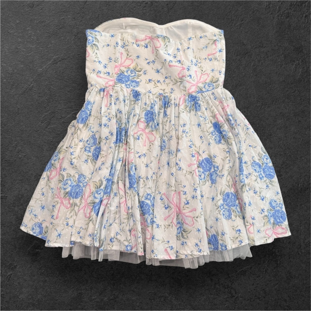 NWT Altar'd State Claire Floral Mini Dress Size L - Picture 7 of 8